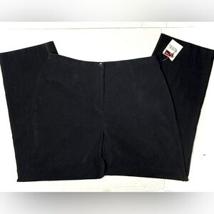 Vintage JM COLLECTION Womens 10 Pants Black Velvet High Rise Slacks Business 80s